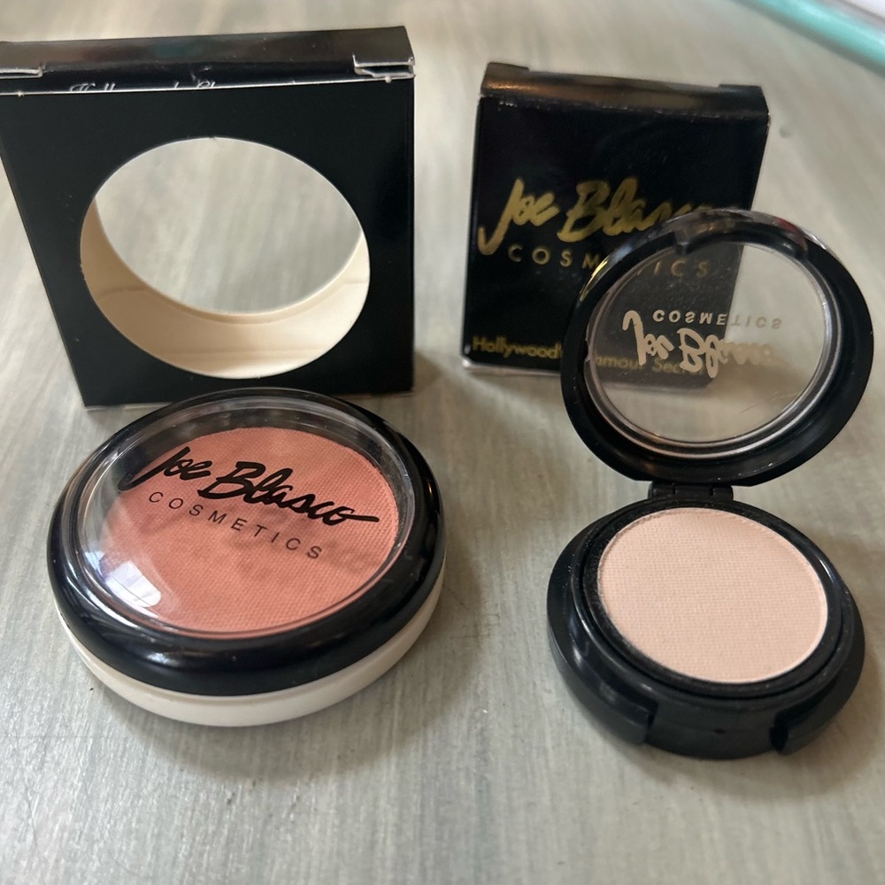 Joe Blasco Camber Makeup Bundle Mauve Dry Cheek Blush & Egg Shell Eyeshadow NWT